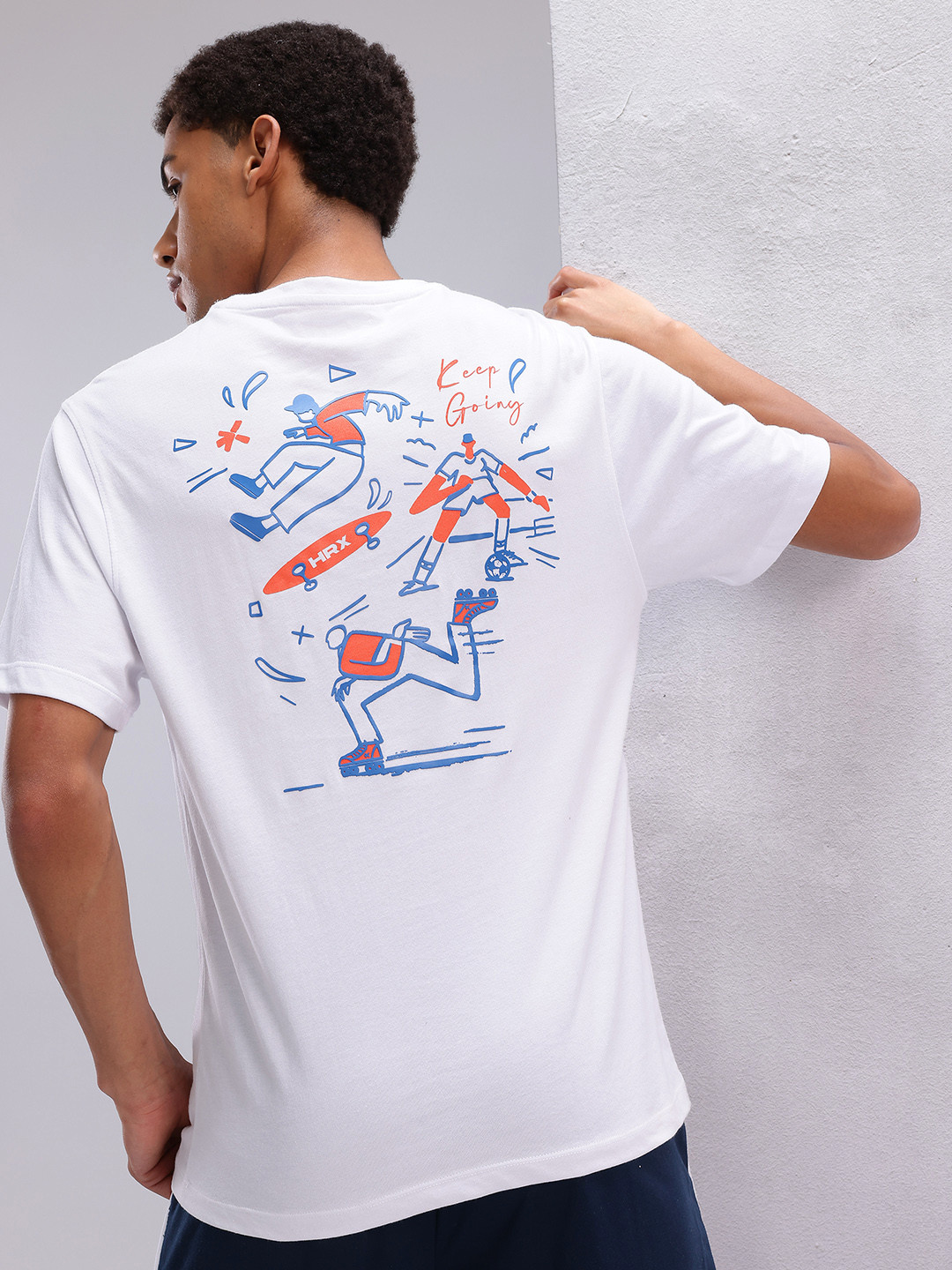 

HRX by Hrithik Roshan Men Graphic Printed T-shirt, White