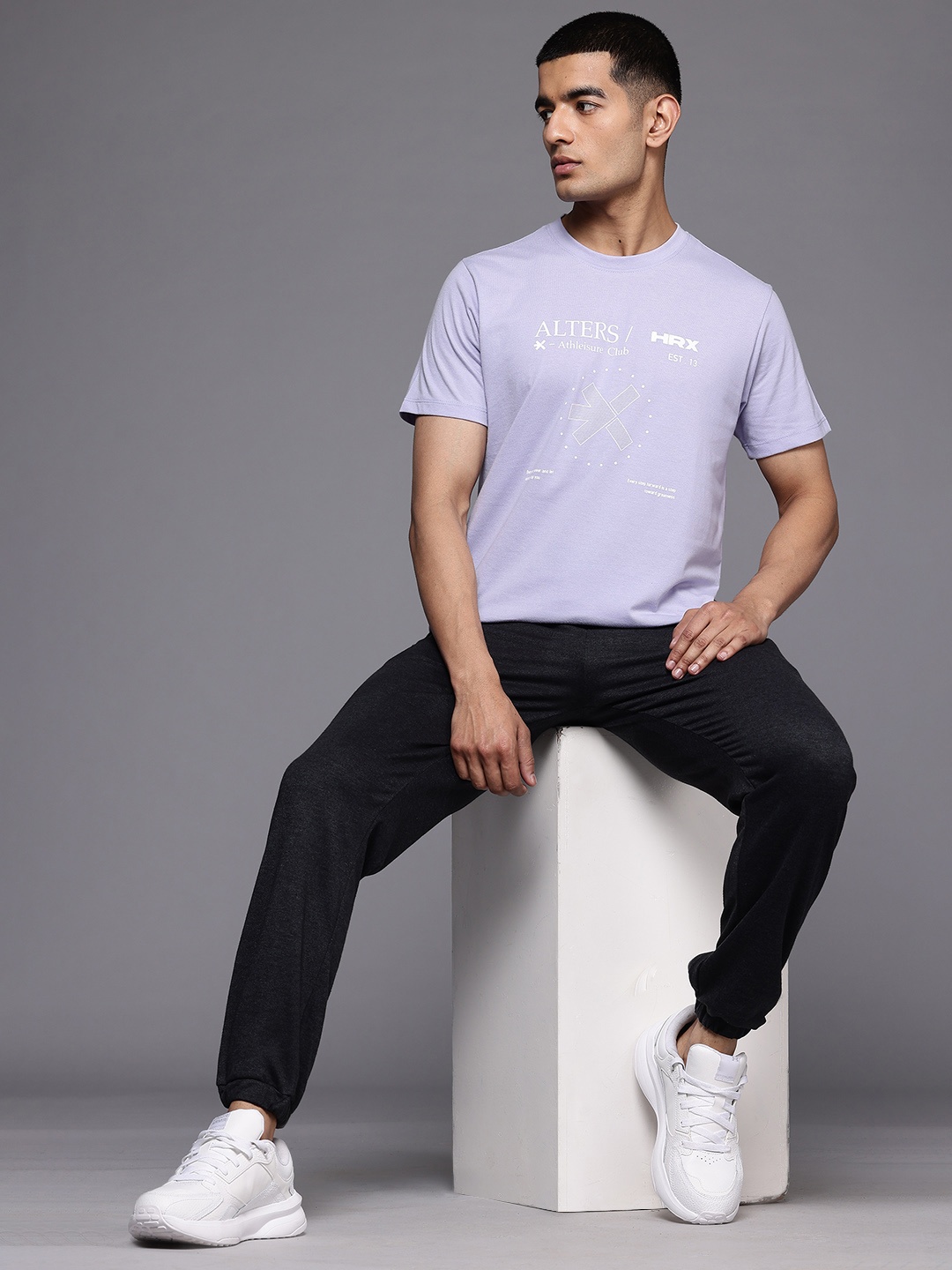 

HRX by Hrithik Roshan Typography Print Lifestyle T-shirt, Blue