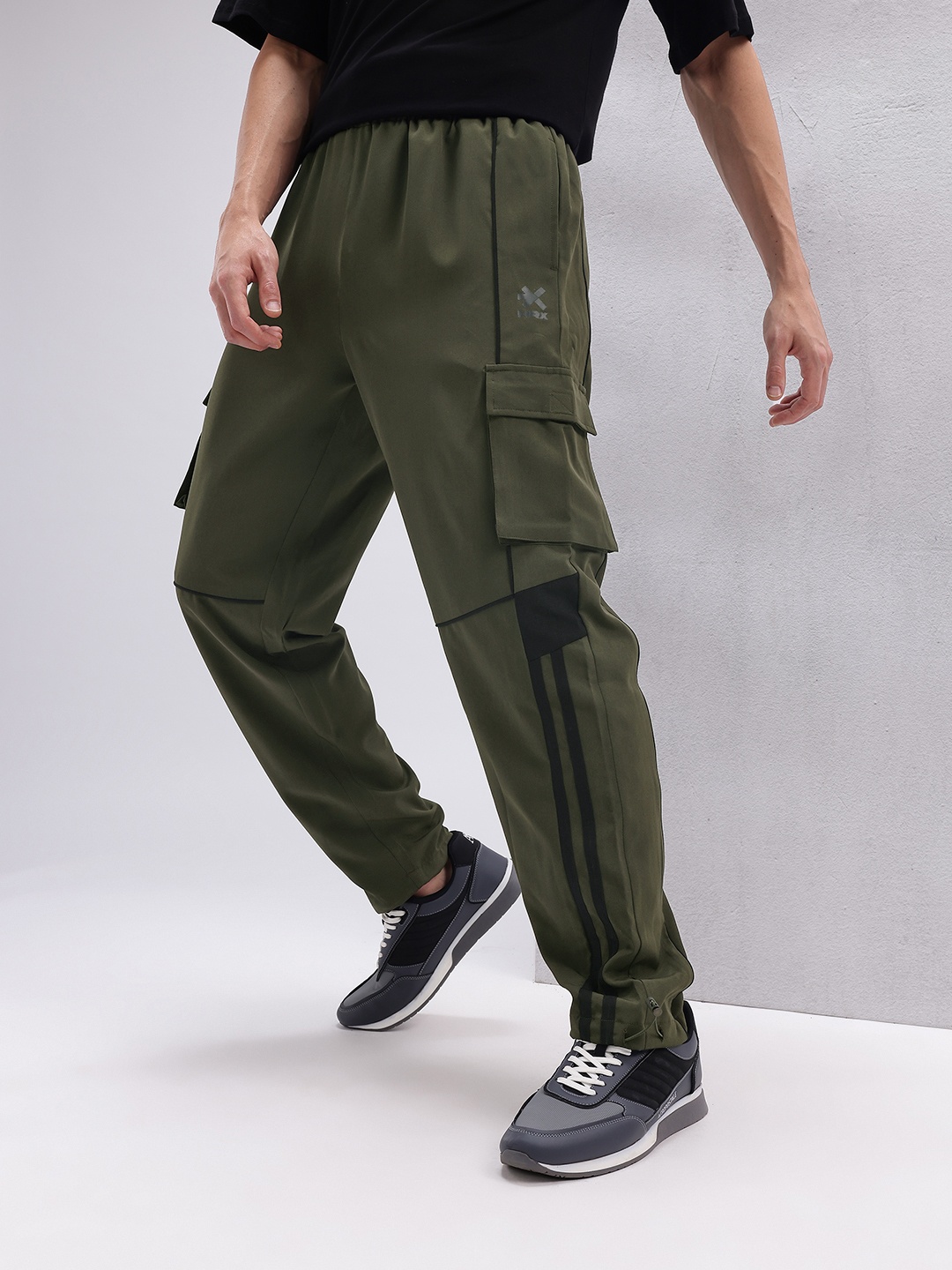 

HRX by Hrithik Roshan Men Lifestyle Track pants, Olive