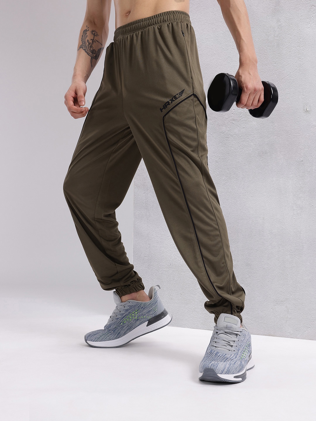 

HRX by Hrithik Roshan Men Rapid-Dry Training Joggers, Olive