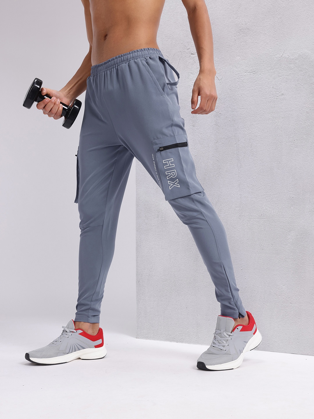 

HRX by Hrithik Roshan Men Rapid-Dry Training Track Pants, Blue