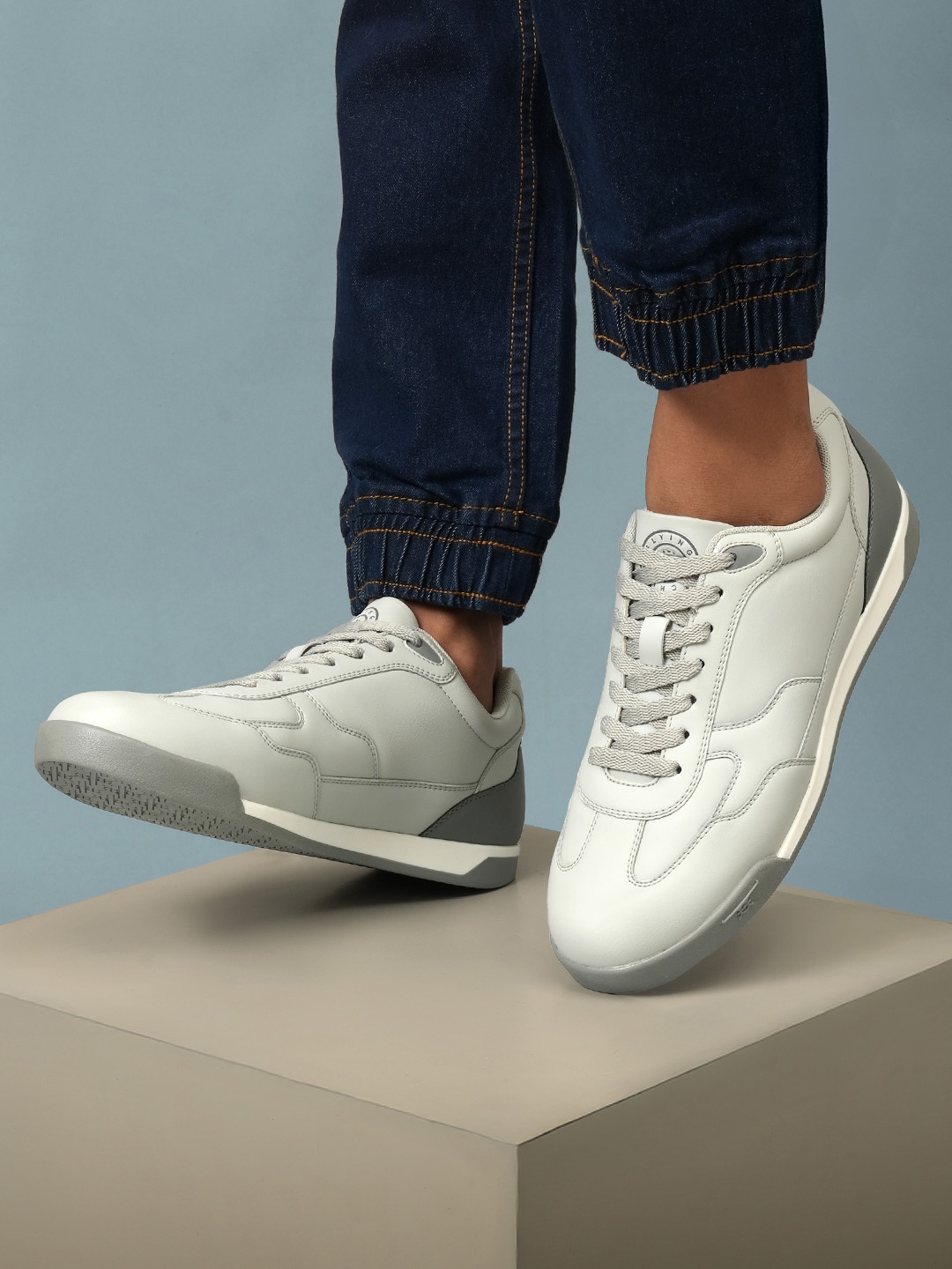 

Flying Machine Men PU Sneakers, Grey