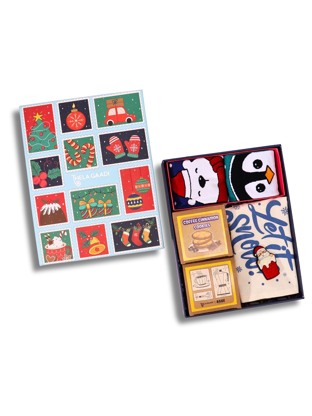 

Thela Gaadi Unisex Set Of 9 Pieces Assorted Gift Set, Red