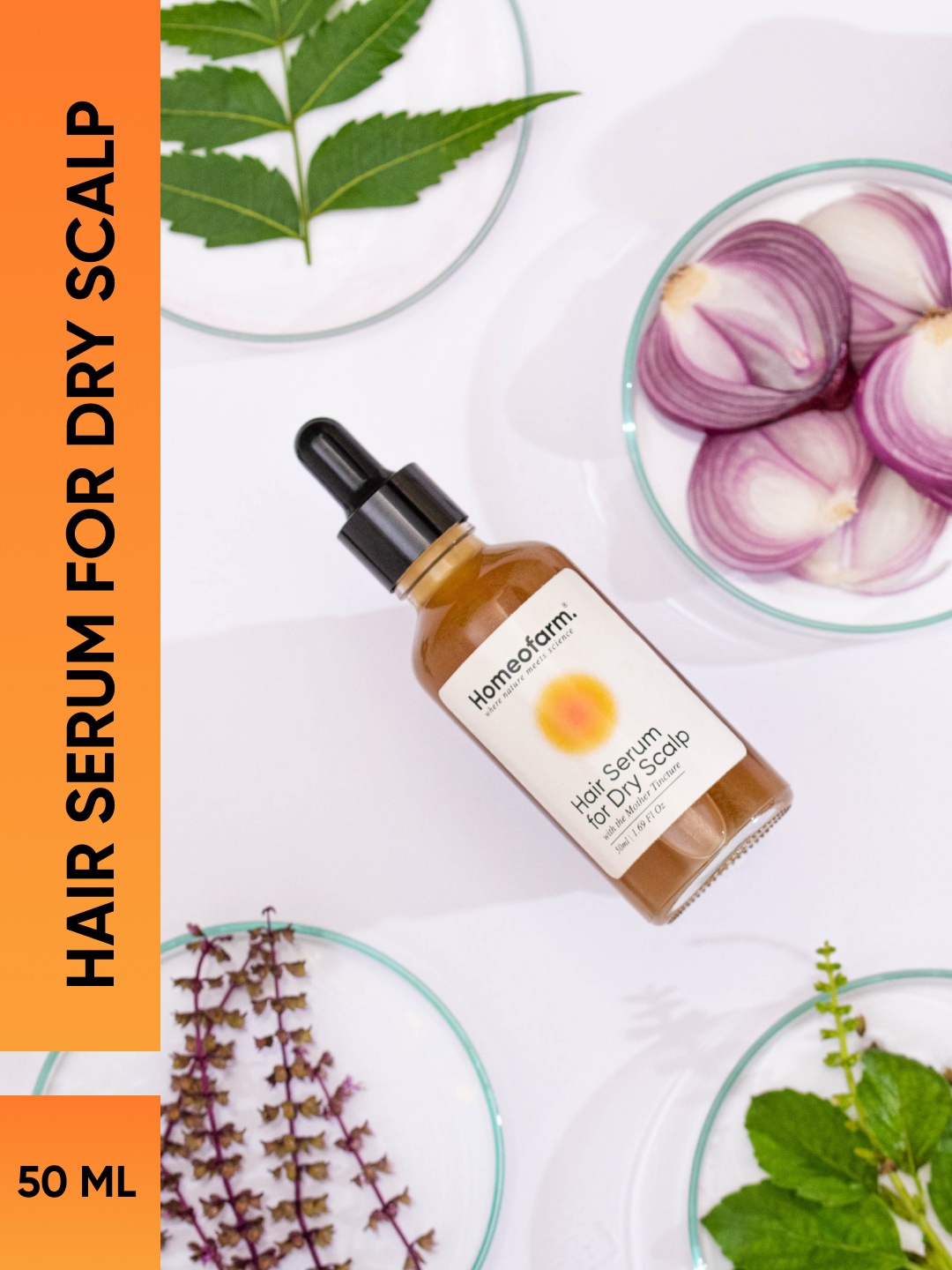 

homeofarm Hair Serum For Dry Scalp- 50 ml, Brown