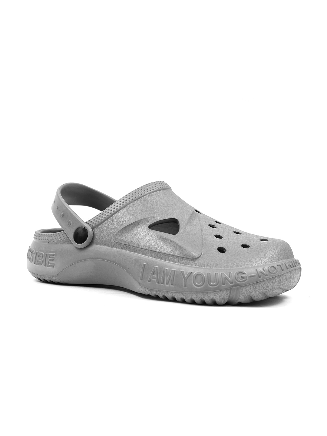 

TOE CANDY Men Clogs Sandals, Grey