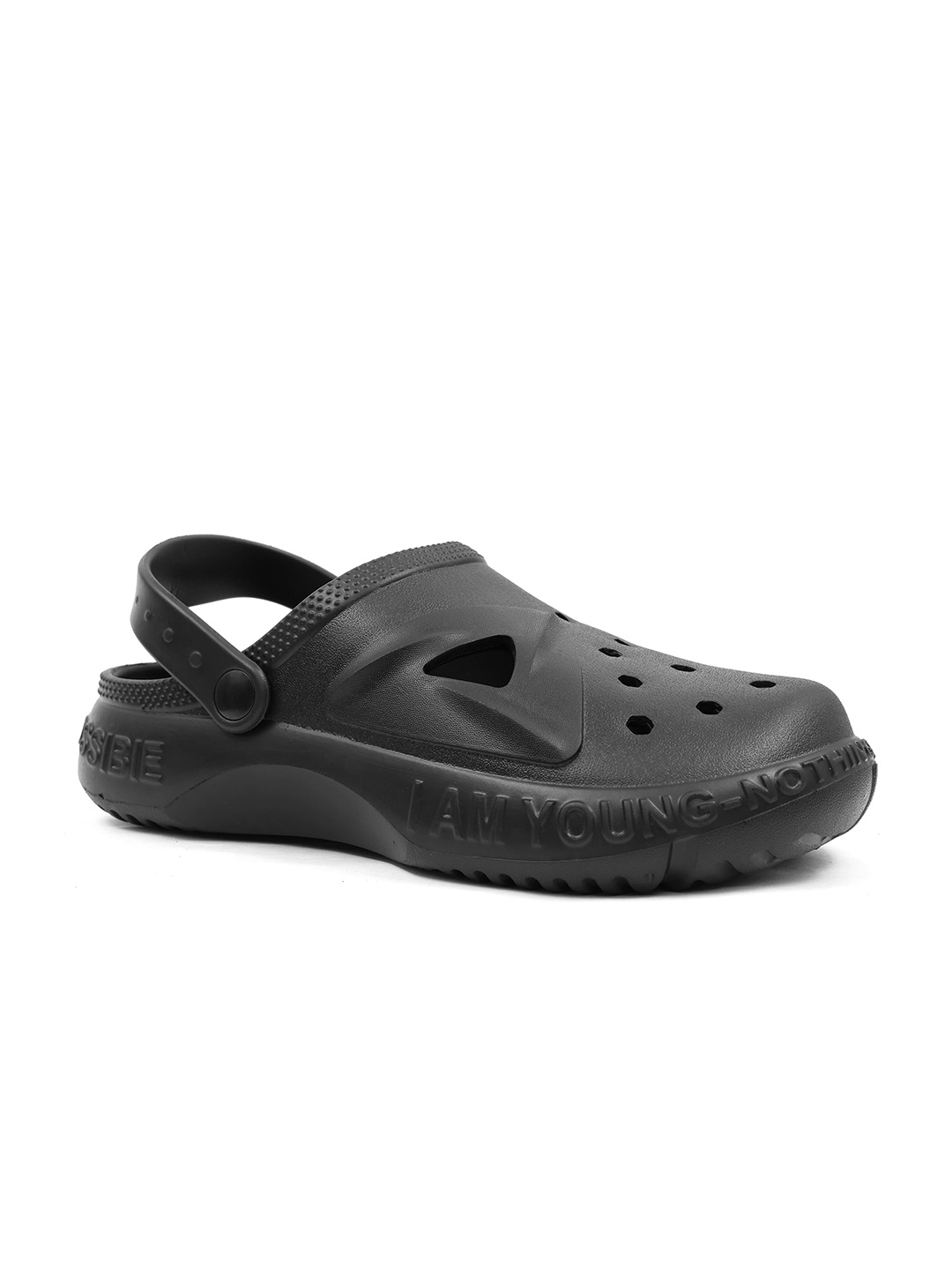 

TOE CANDY Men Clogs Sandals, Black