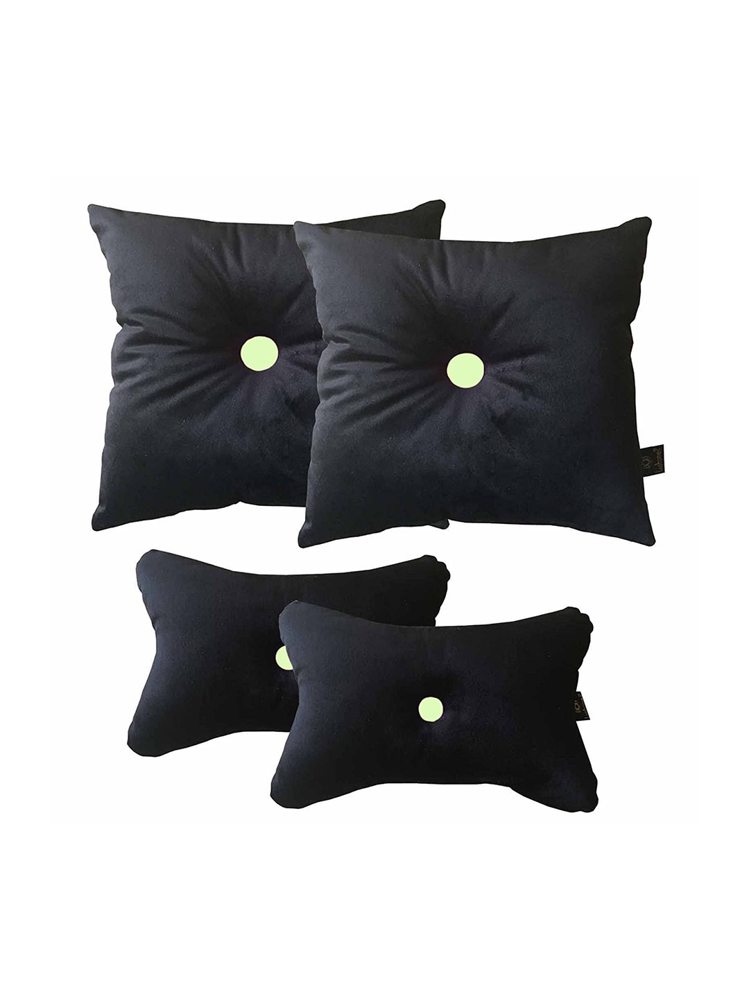 

Lushomes Black 4 Pieces Ultra Soft Travel Pillows