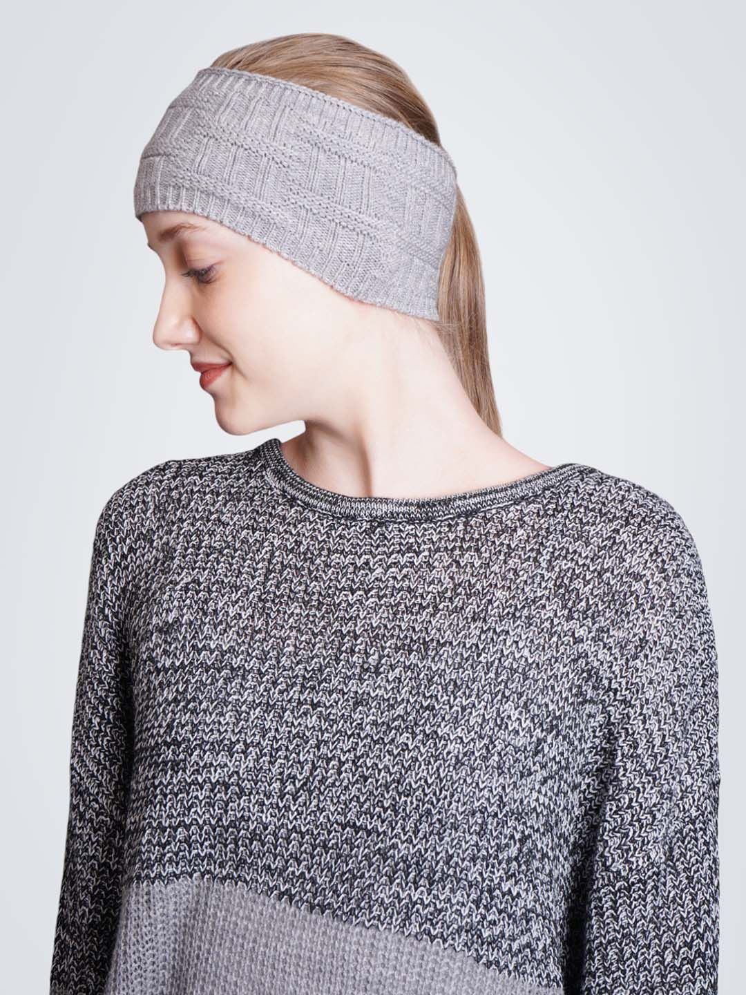 

Bharatasya Women Bandana Headband, Grey