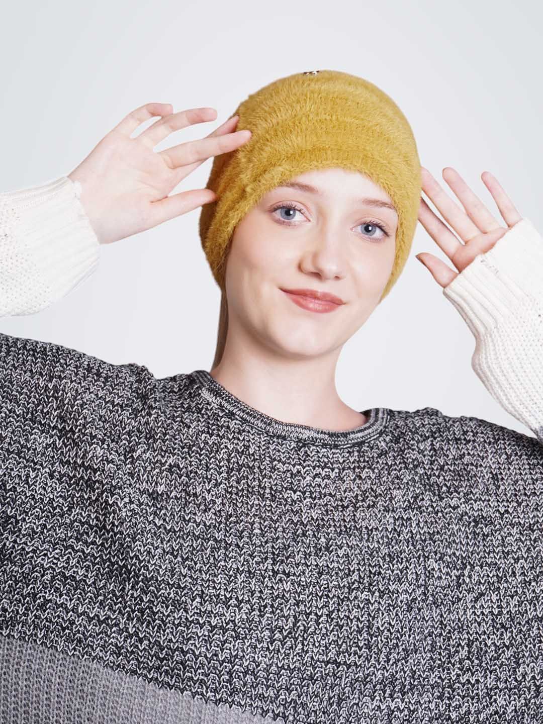 

Bharatasya Winter Warm Headband, Yellow