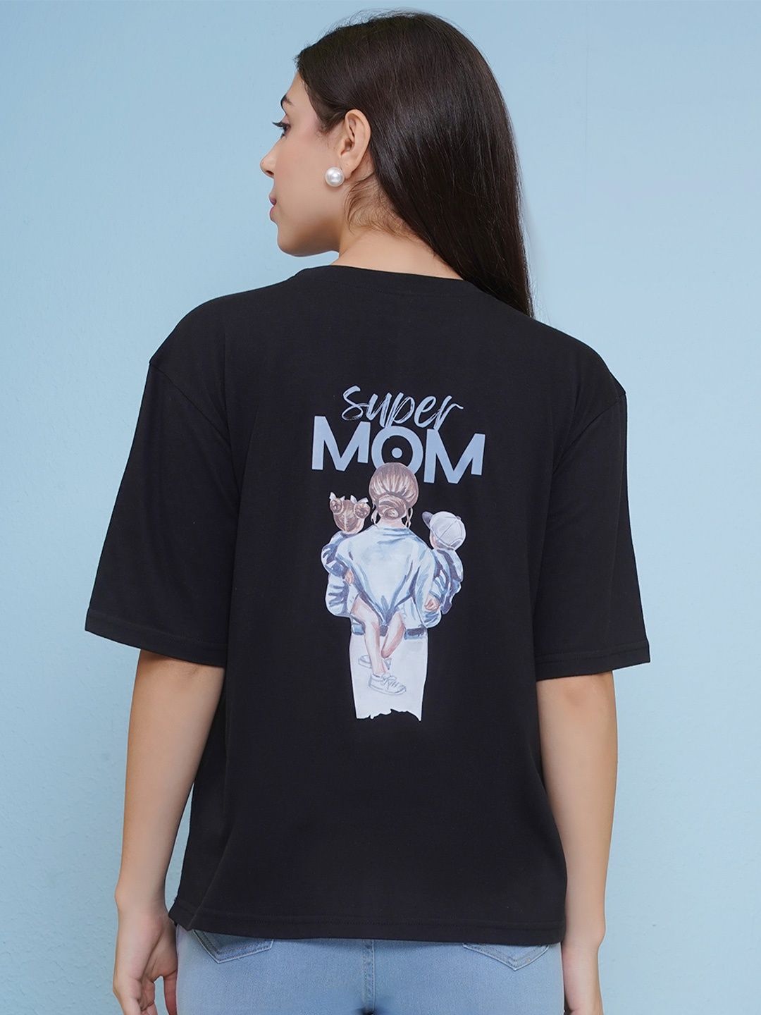 

PUELLA Women Printed T-shirt, Black