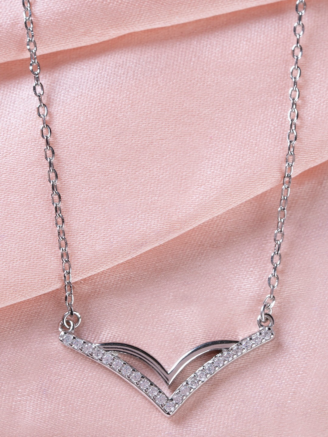 

TOUCH925 Pure Silver Cubic Zirconia Chain