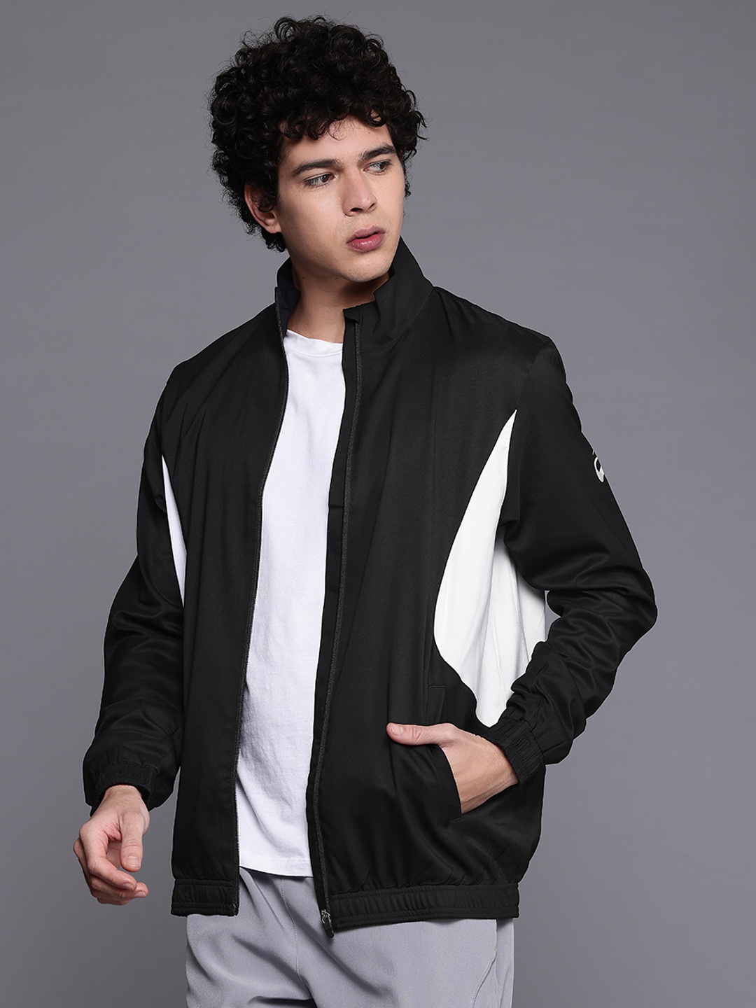 

ASICS Colourblocked Sporty Jacket, Black