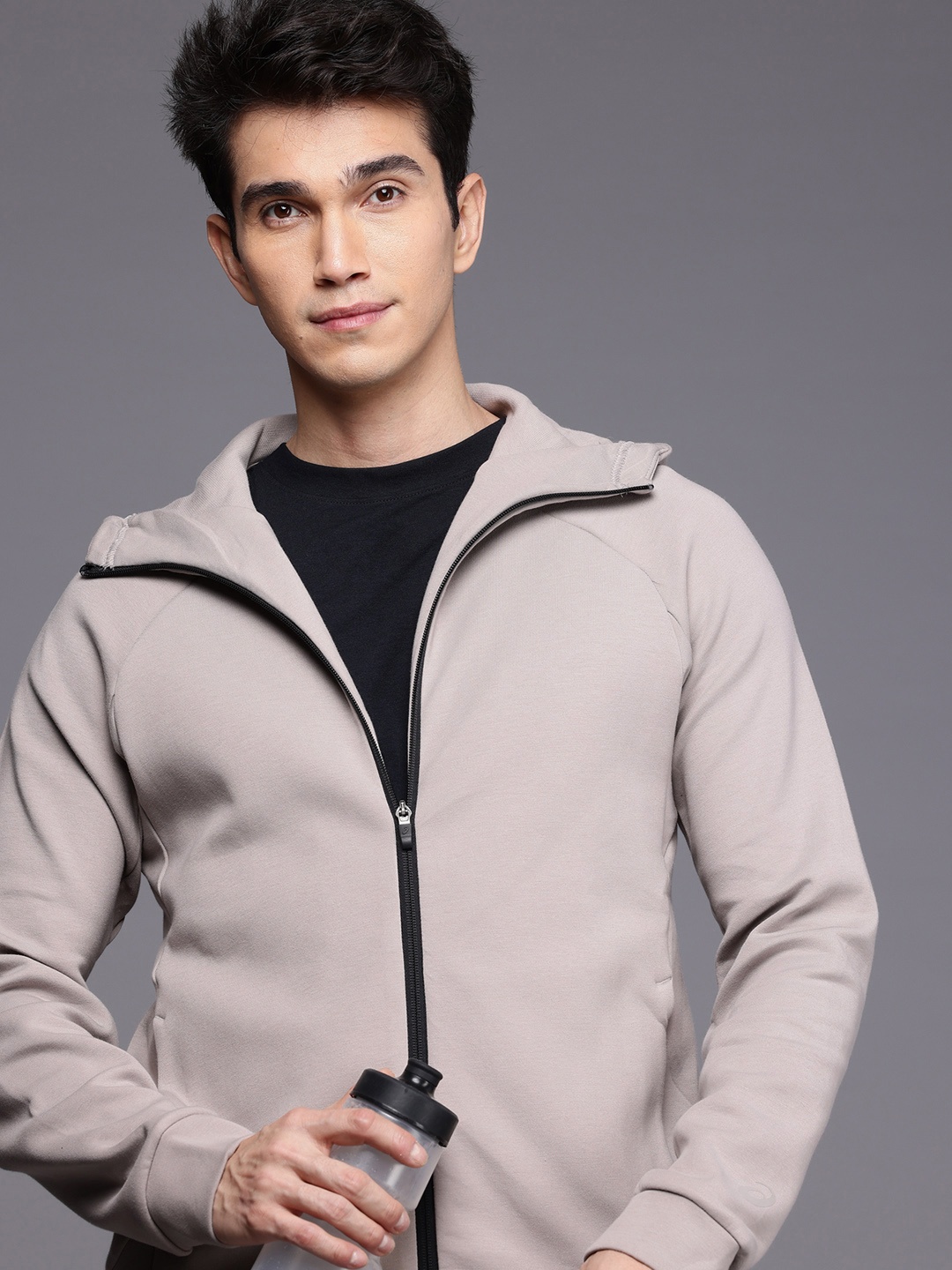 

ASICS Hooded Pro-Fit Sweatshirt, Taupe
