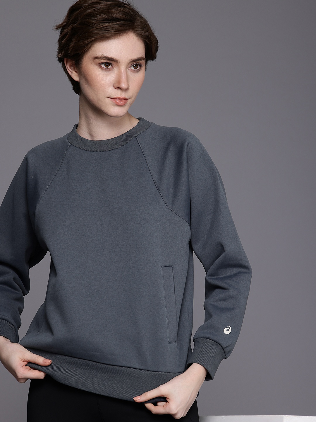 

ASICS Raglan Sleeves Sweatshirt, Charcoal