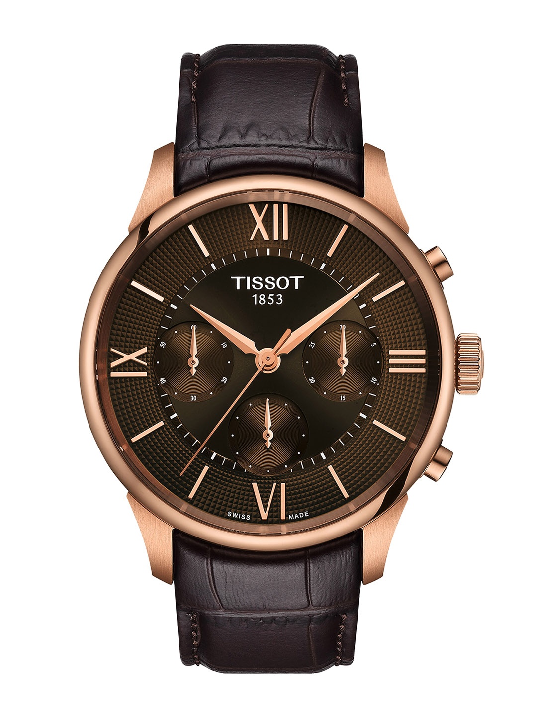 

TISSOT Men Analogue Automatic Motion Powered Watch T1394623629800, Brown