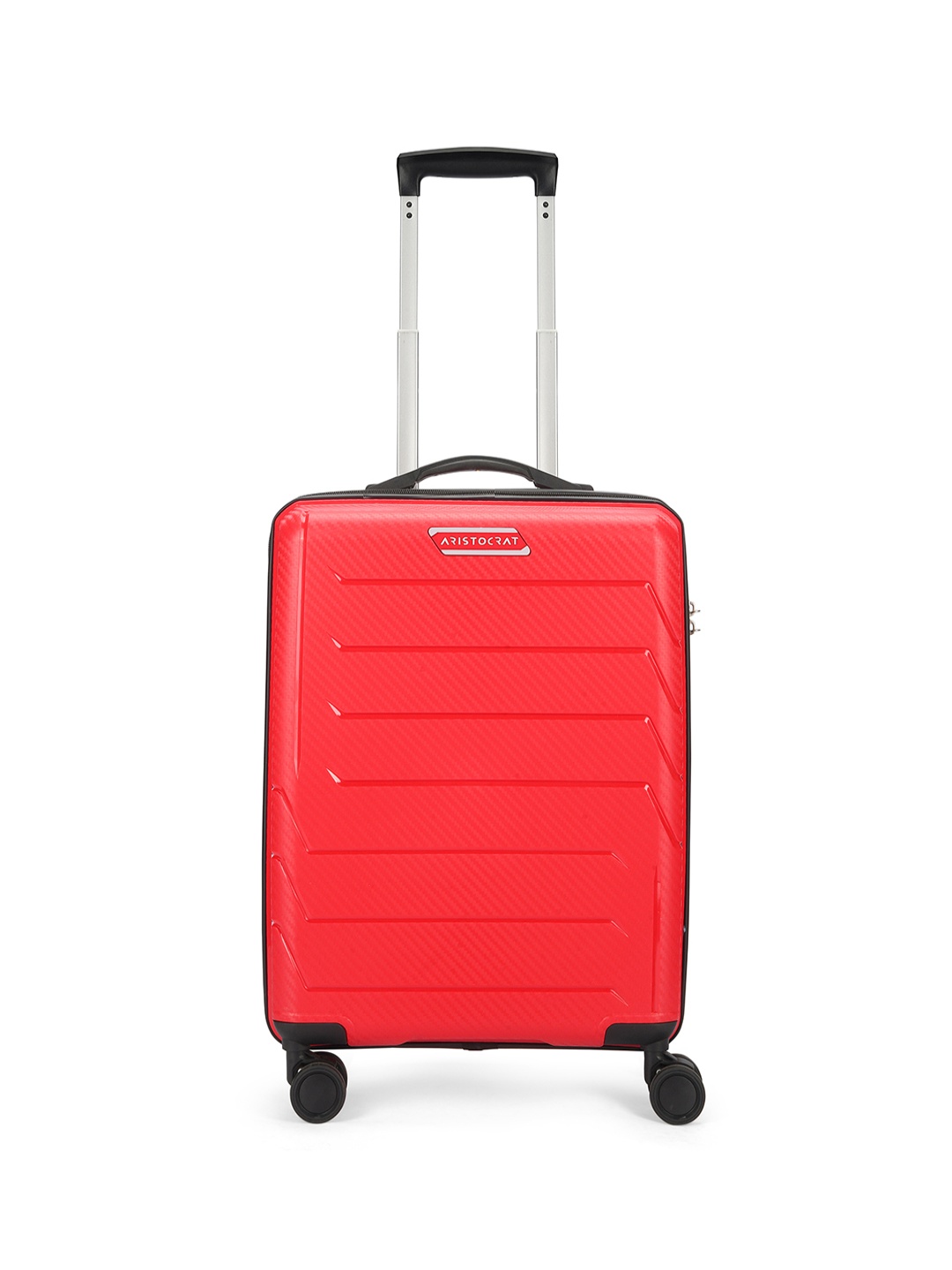 

Aristocrat Unisex CHROMA 8W Cabin Trolley Suitcase, Red