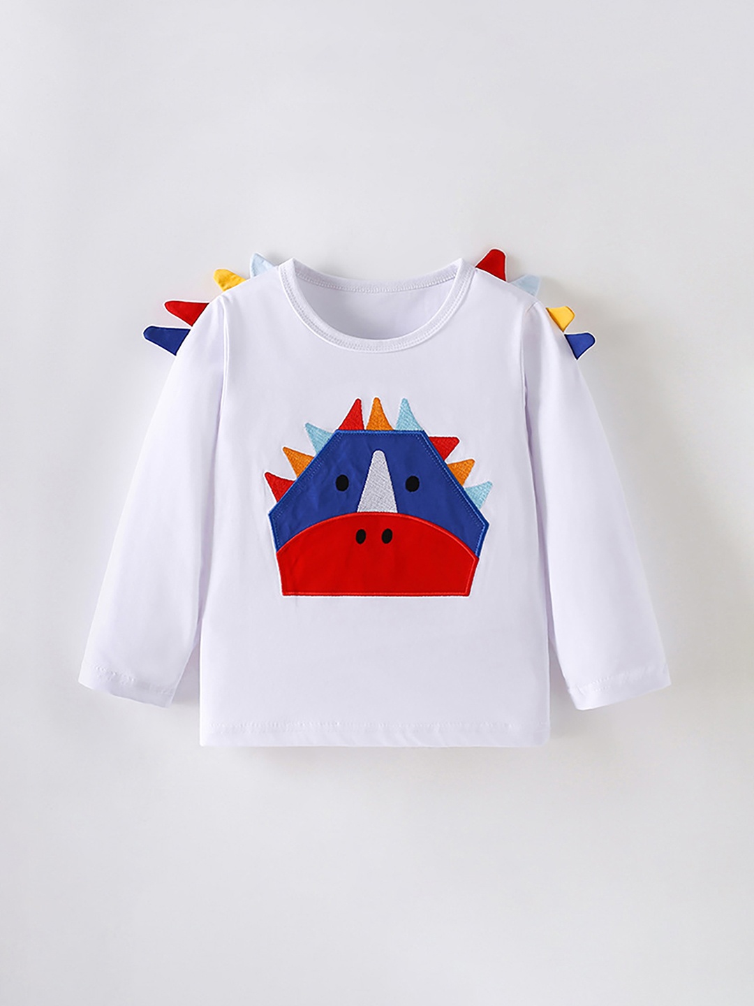 

LULU & SKY Girls Graphic Printed Round Neck Cotton T-shirt, White