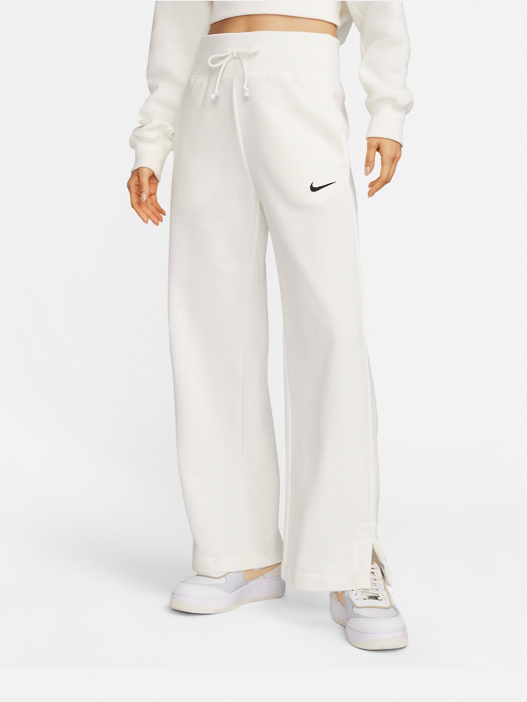 

Nike Sportswear Phoenix Fleece Women's High-Waisted Wide-Leg French Terry Tracksuit, White