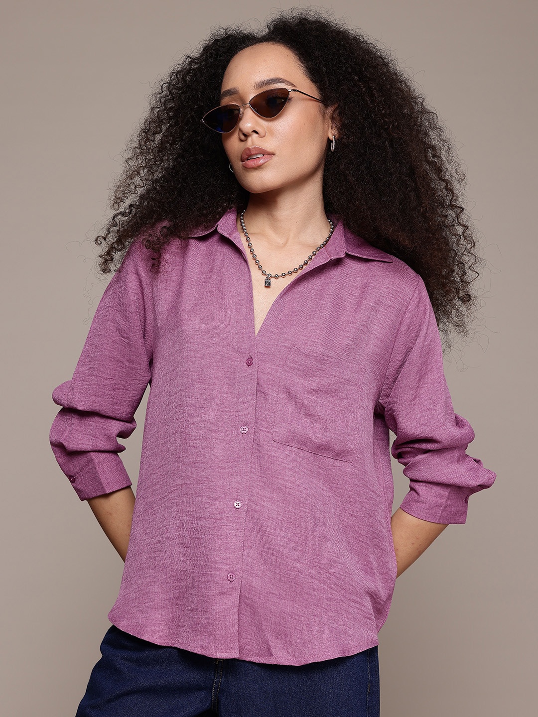 

The Roadster Lifestyle Co. Casual Shirt, Mauve