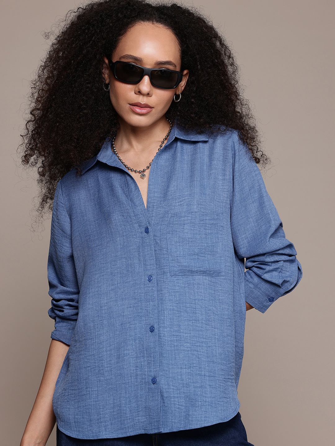 

The Roadster Lifestyle Co. Casual Shirt, Blue