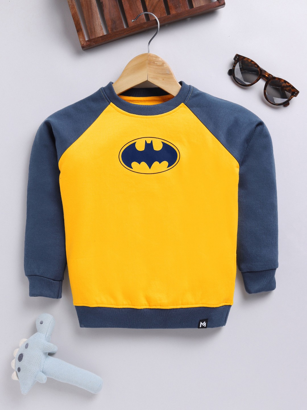 

YK X Minute Mirth Boys Printed Sweatshirt, Yellow