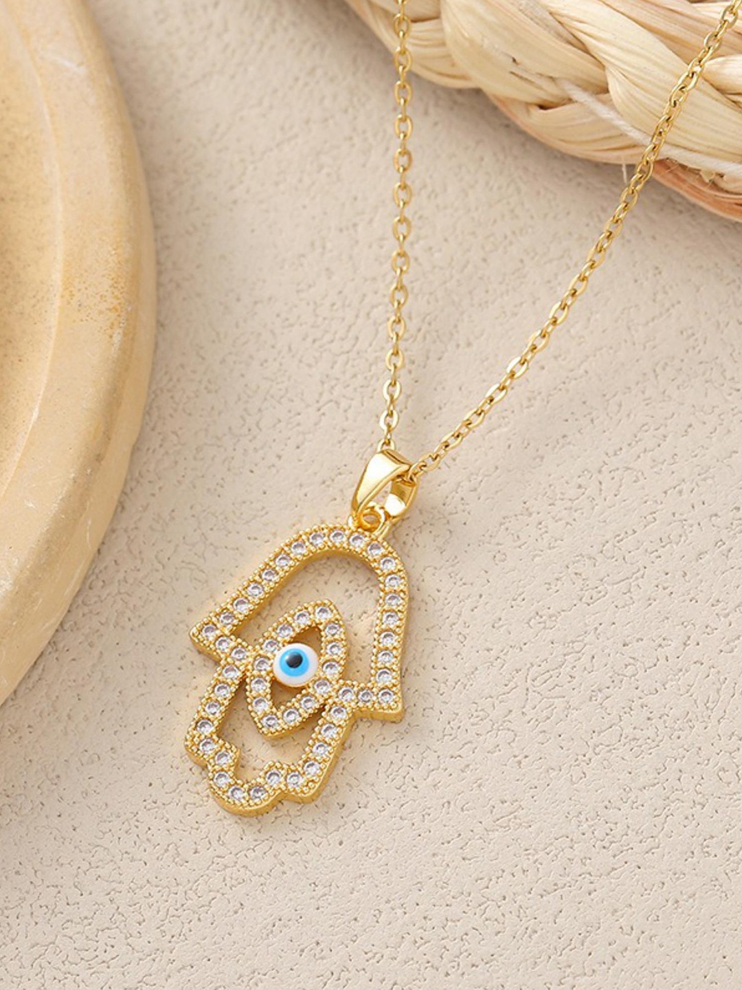 

MYKI Gold-Plated Contemporary Pendants with Chains