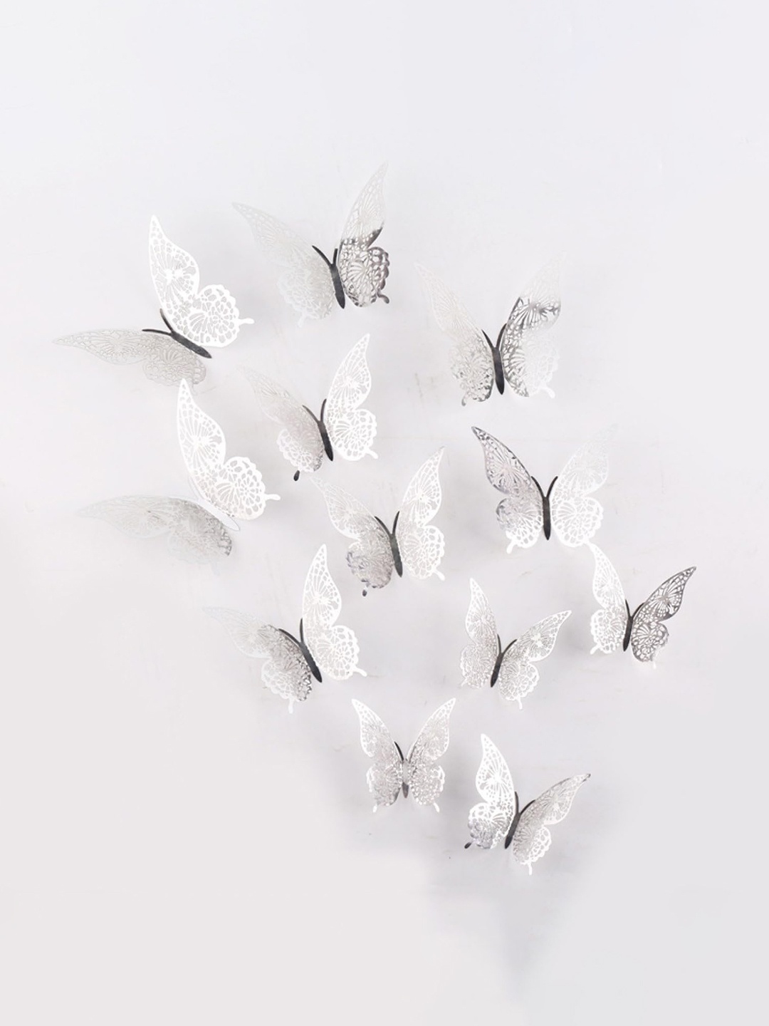 

Asian royal White & Black Butterfly Printed Water Proof Wall Stickers
