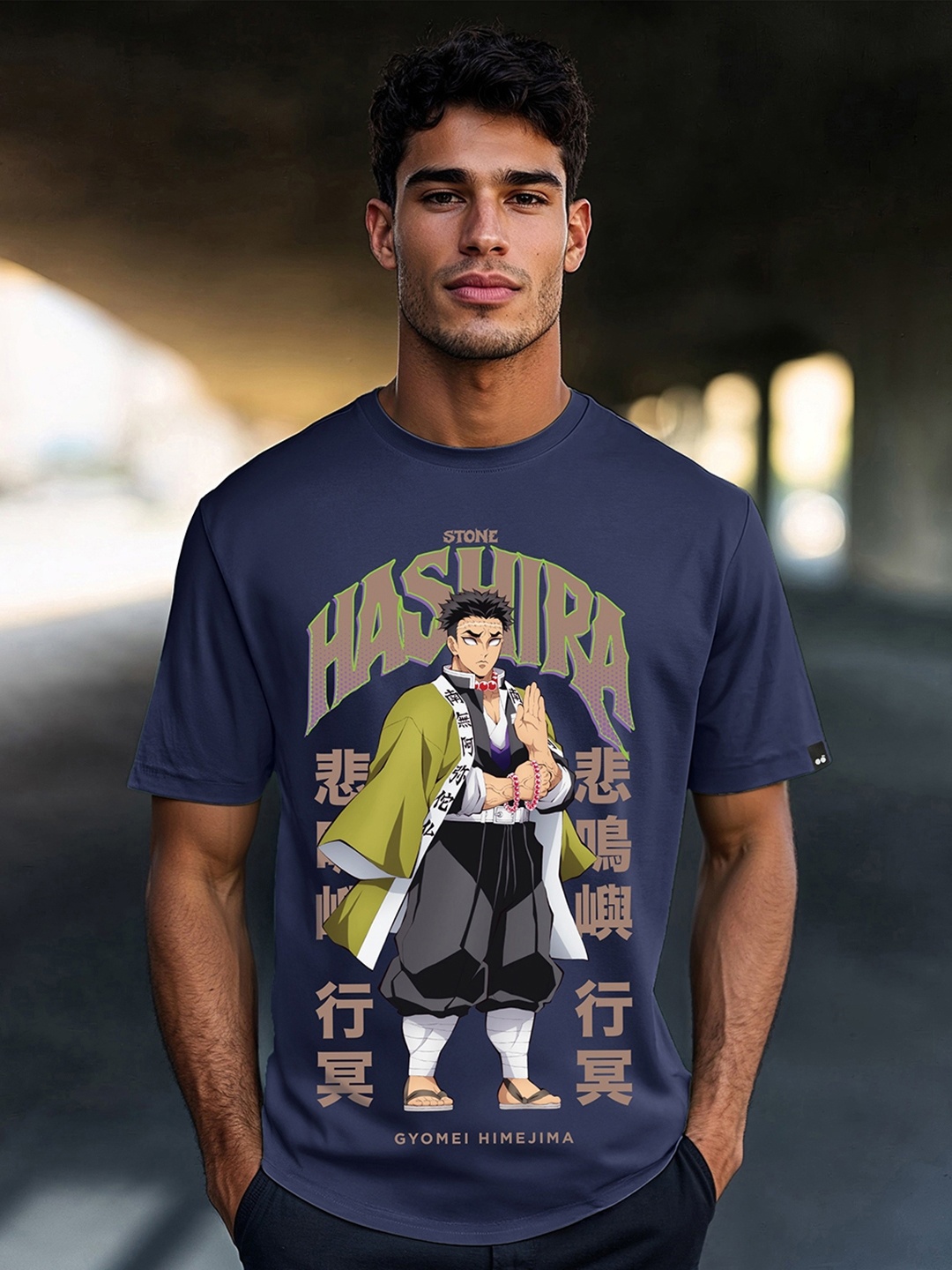 

Bewakoof Men Printed T-shirt, Navy blue