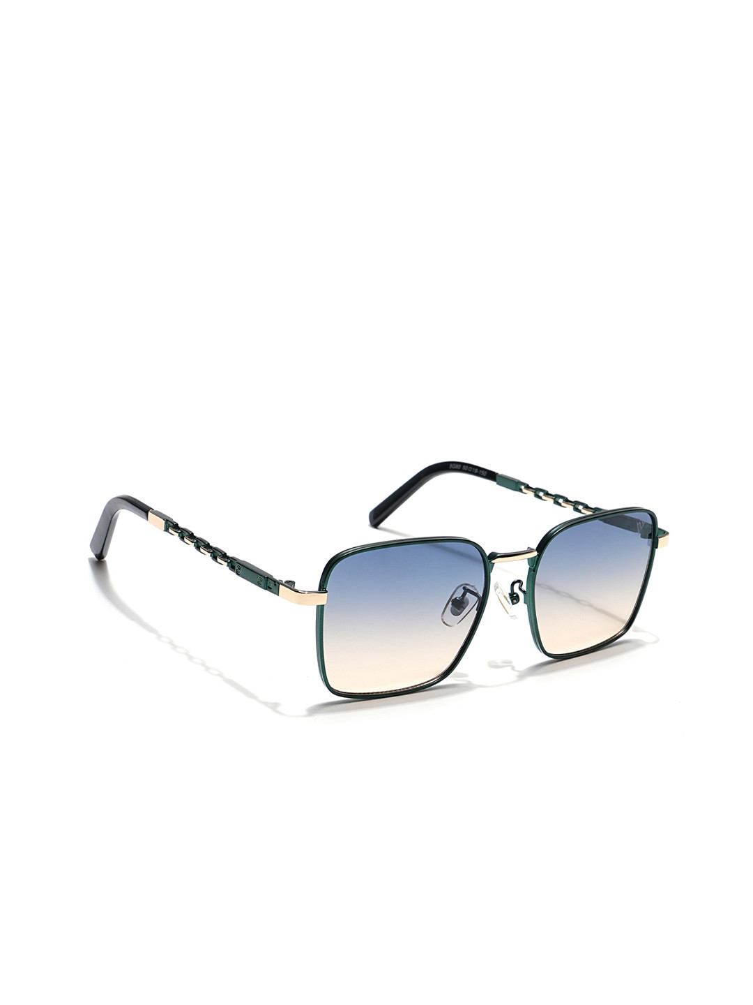 

Voyage Unisex Square Sunglasses with UV Protected Lens, Blue