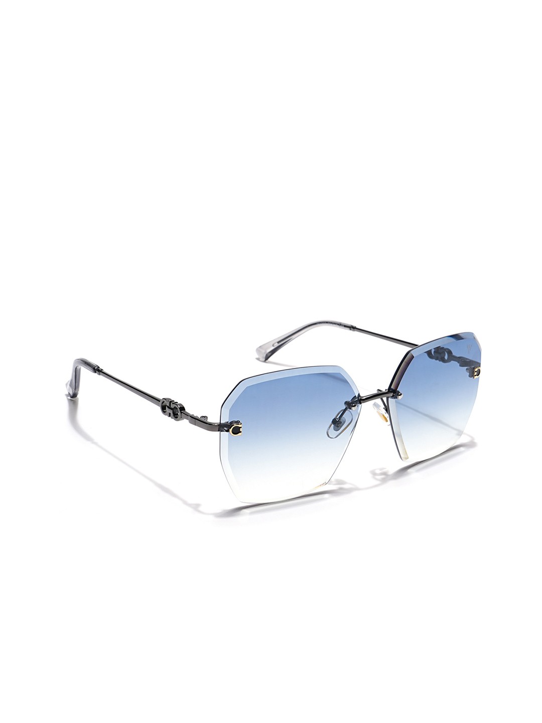 

Voyage Women Oversized Sunglasses with UV Protected Lens, Blue