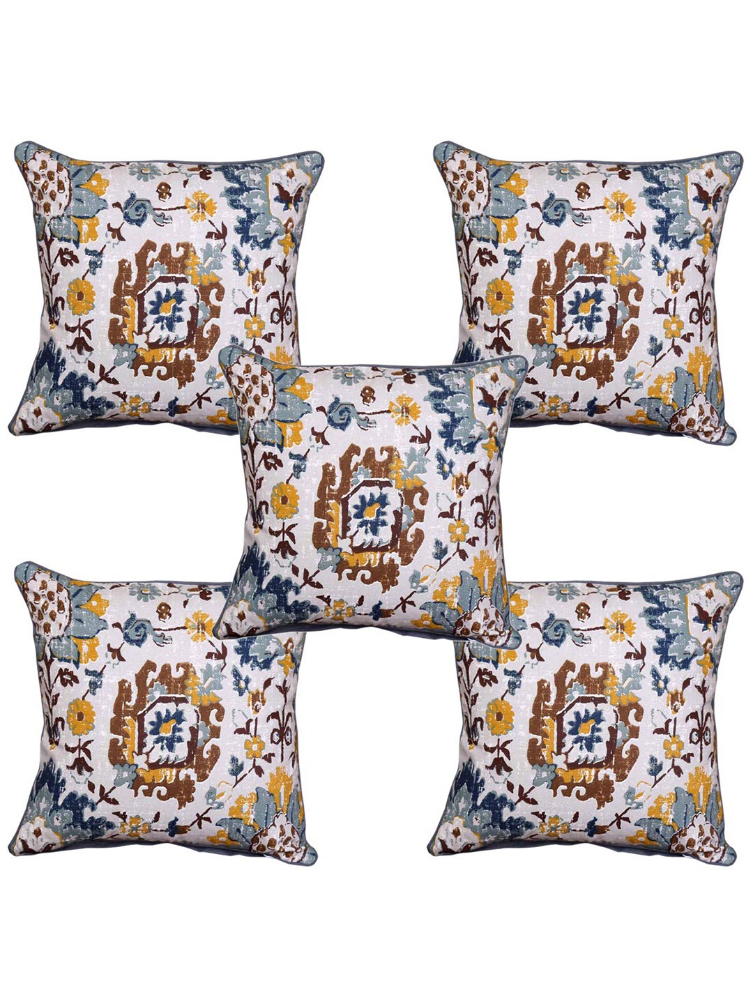 

BILBERRY Furnishing by preeti grover Set of 2 200 TC Cotton Pillow Covers (24 X 24 Inches), White