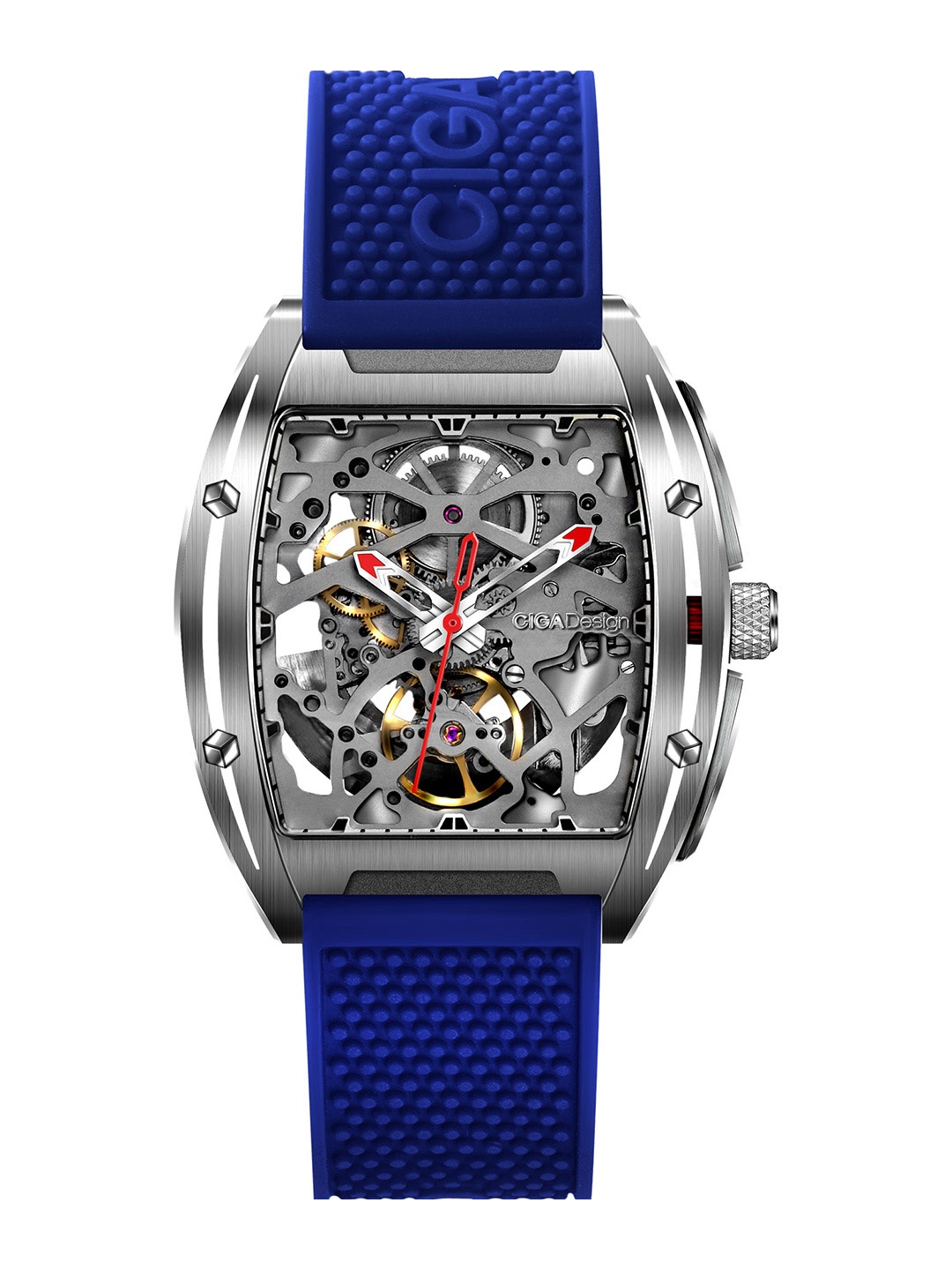 

CIGA Design Men Dial & Straps Analogue Automatic Motion Powered Watch Z031-SISI-W15BU, Silver