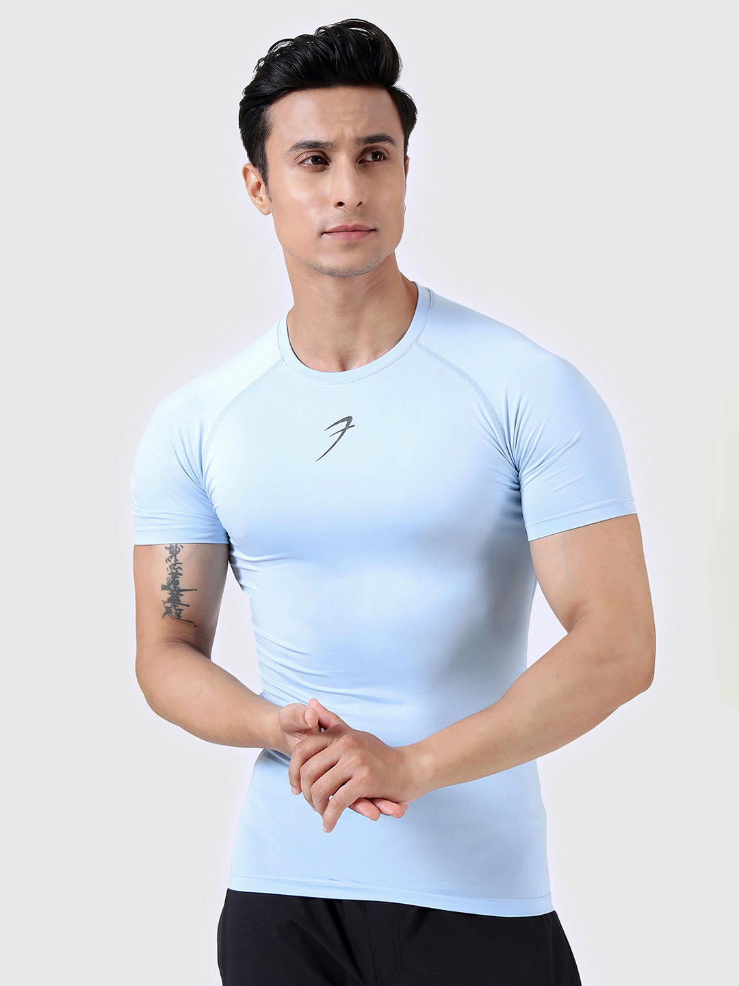 

FUAARK Men Dri-FIT Compression T-shirt, Blue