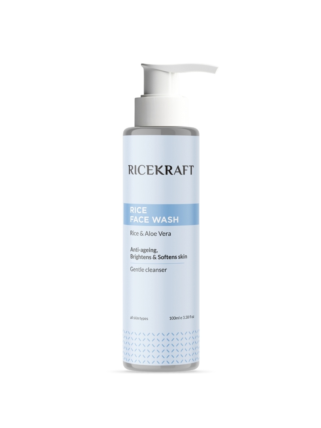 

Ricekraft Rice Water Face Wash With Rice & Aloe Vera - 100 ml, Transparent