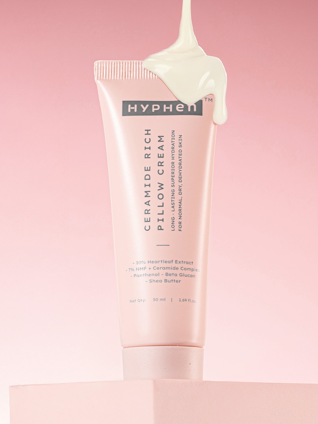 

Hyphen Ceramide Rich Pillow Cream With 10% Heartleaf Extract - 50 g, White