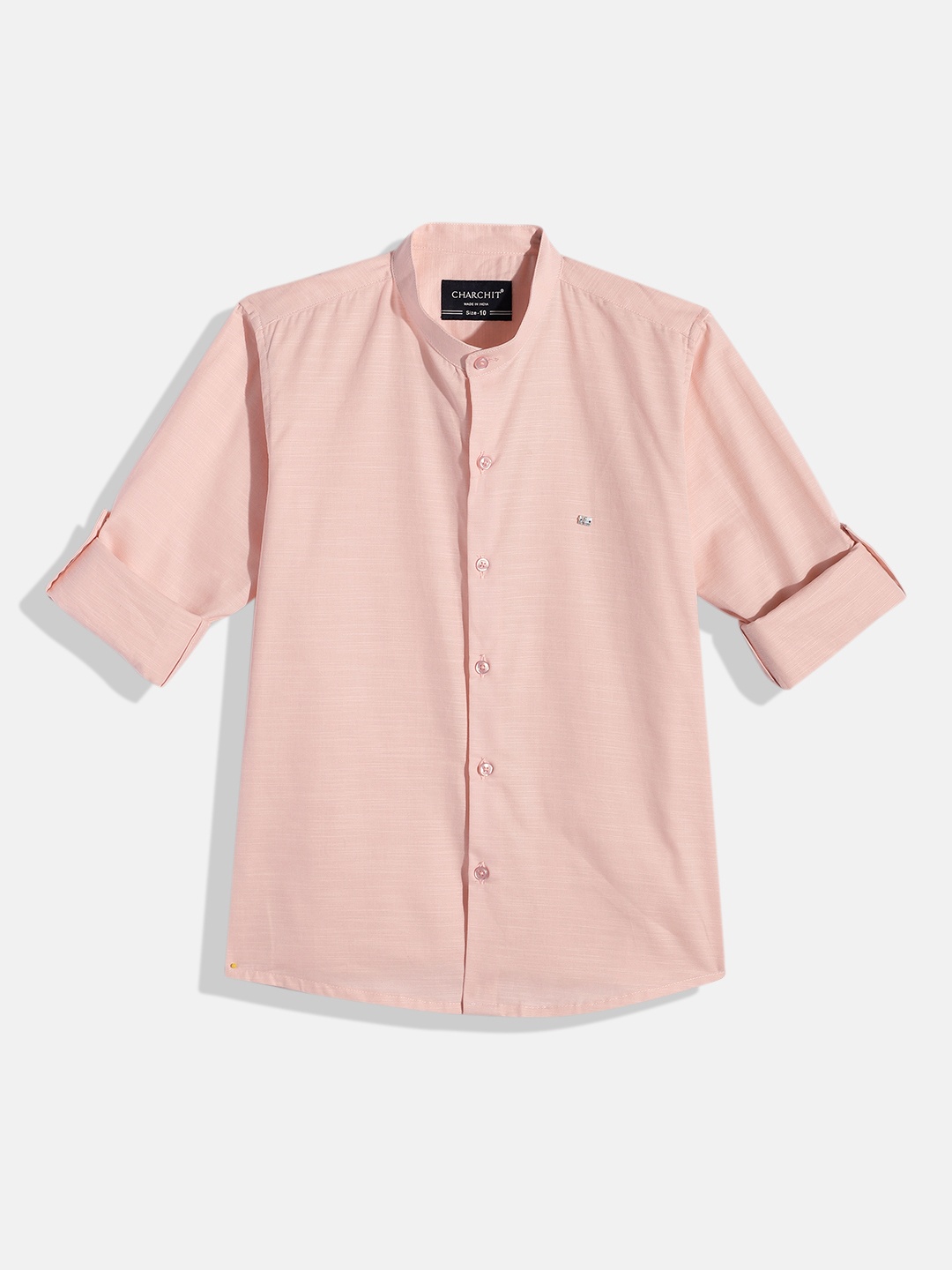 

CHARCHIT Boys Comfort Pure Cotton Casual Shirt, Pink