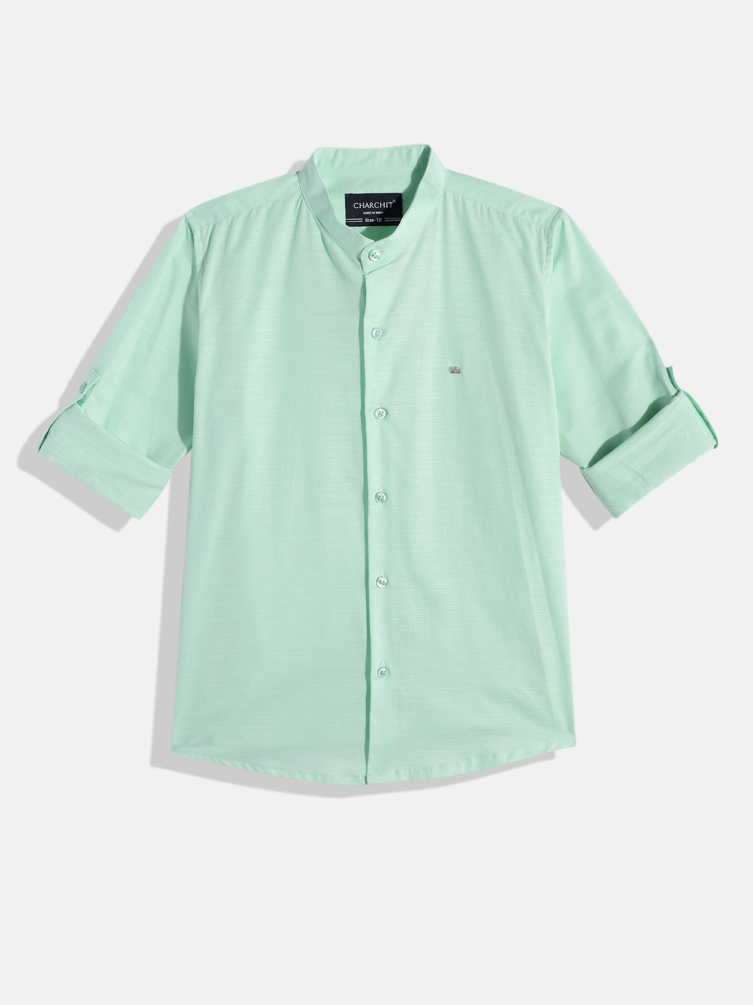 

CHARCHIT Boys Comfort Pure Cotton Casual Shirt, Sea green