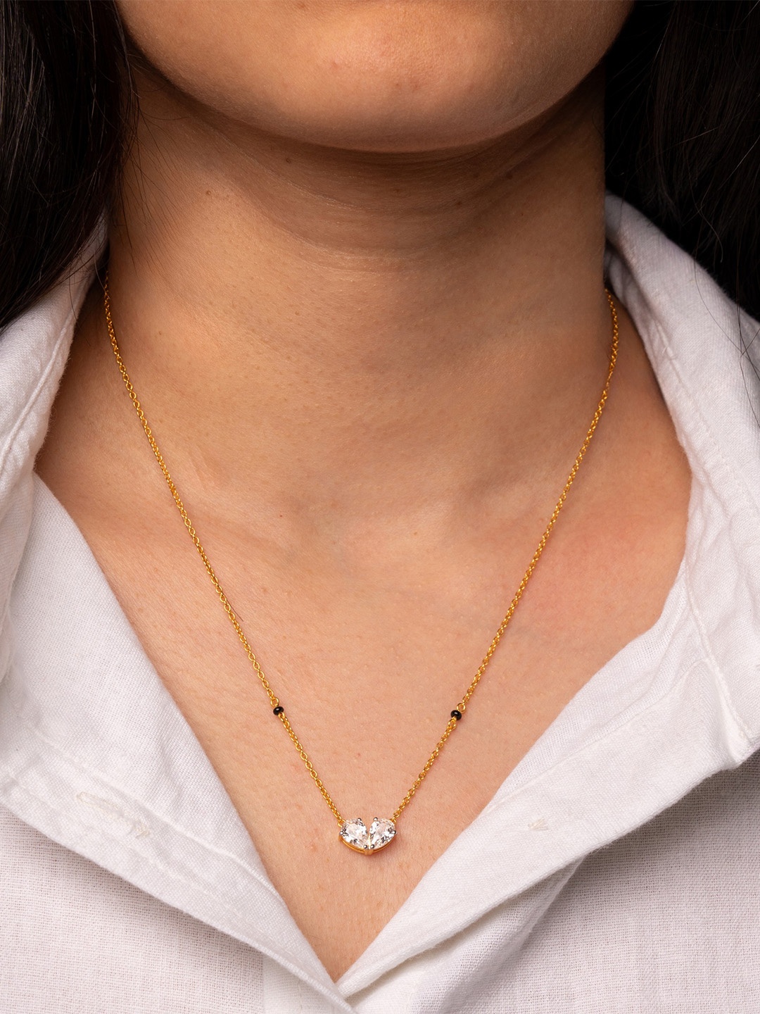 

Trisu Silver-Plated Mangalsutra, Gold