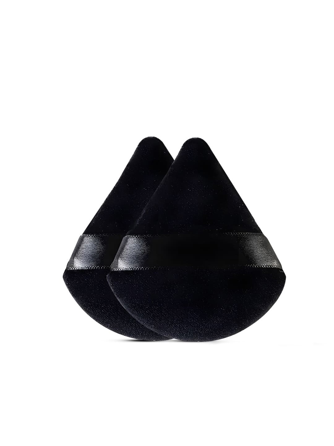 

Gleva Set Of 2 Triangular Makeup Puff., Black