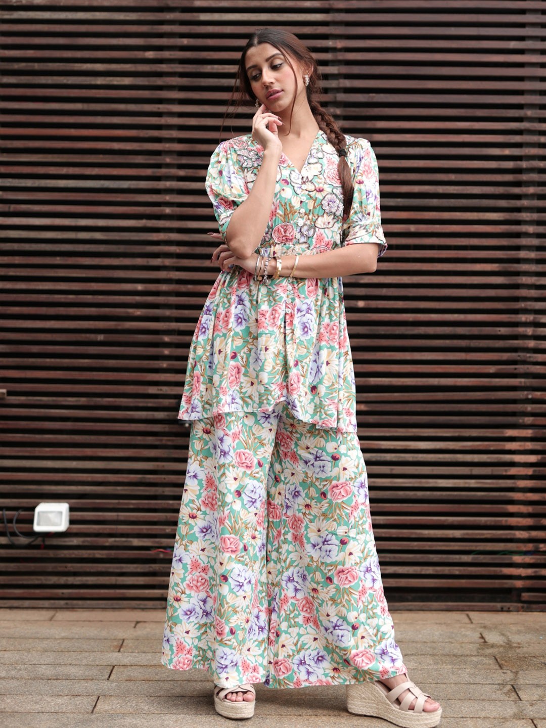 

Svamsa Women Co-Ords, Green