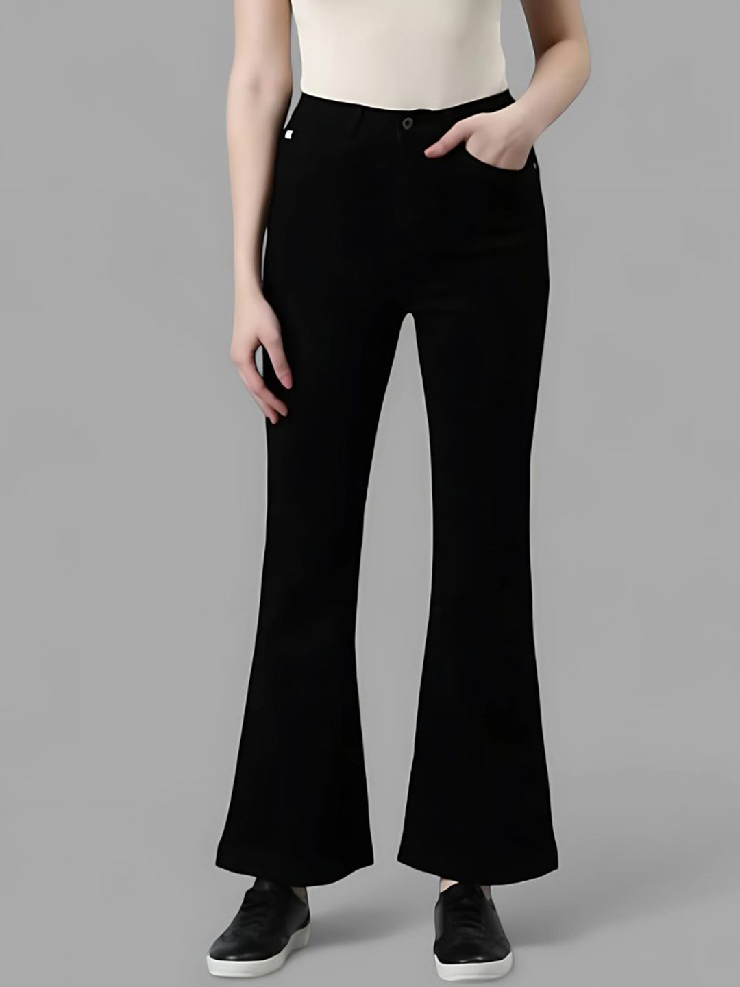 

FASHIONFIBRE Women Hottie High-Rise Stretchable Jeans, Black