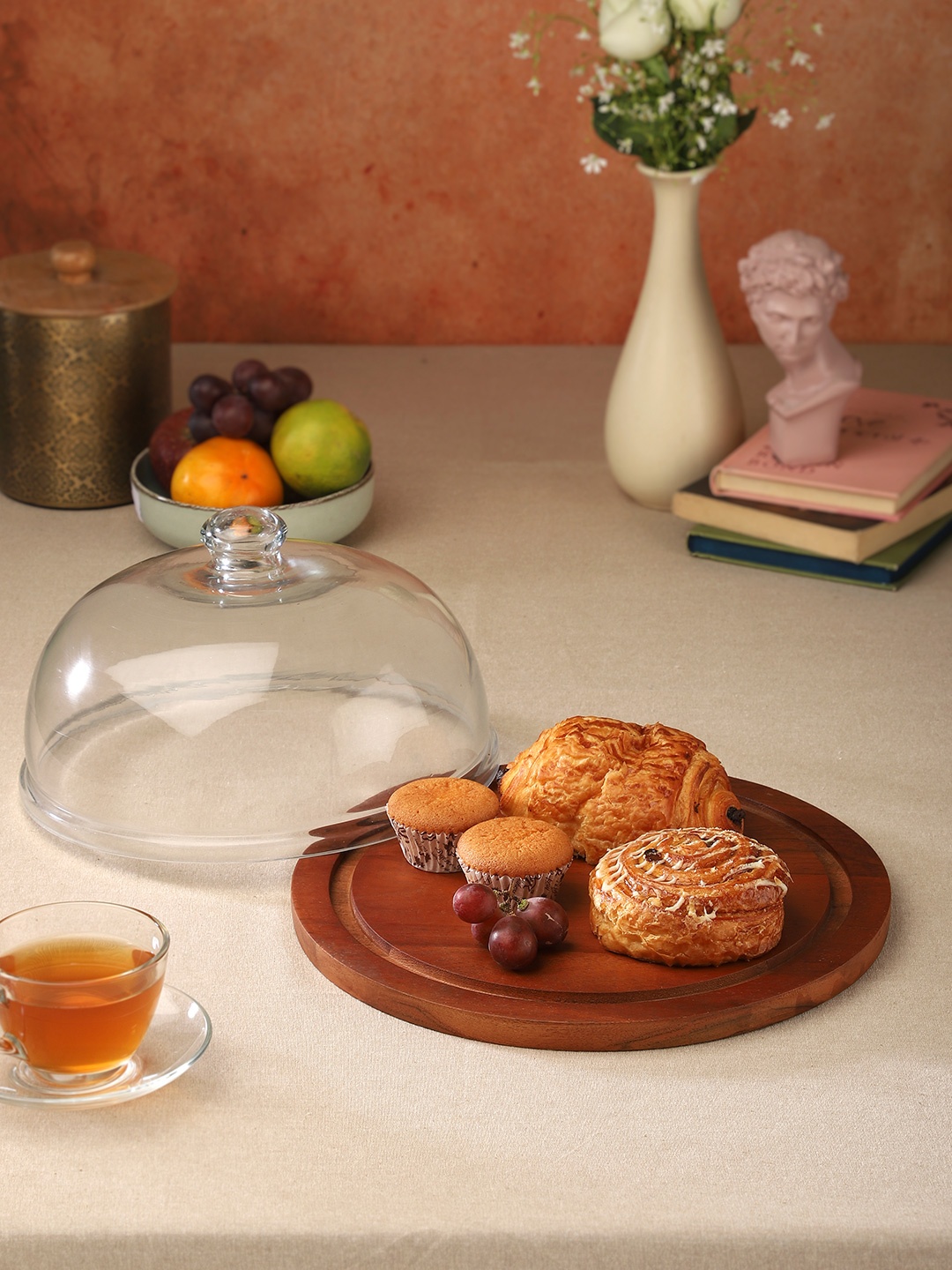 

Ariya Brown Wooden Cake Dome Coasters