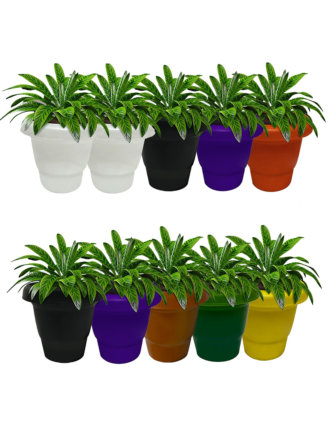 

Urban Choice Black 10 Pieces Flower Pot