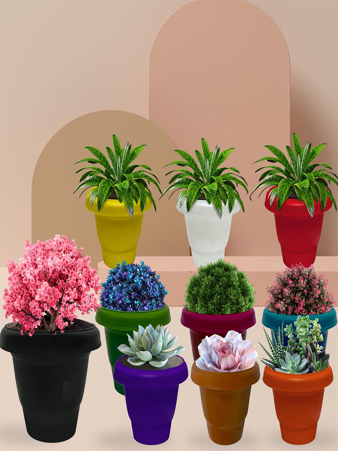 

Urban Choice Multicoloured 10 Pieces Artificial Flower, Multi