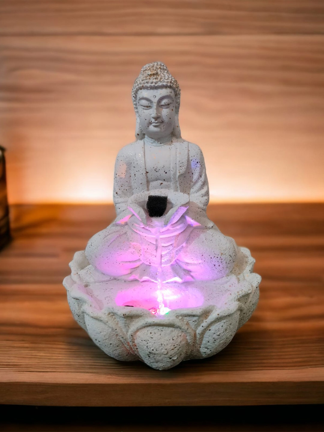 

NAYRA HANDICRAFTS White Buddha Idol Showpiece