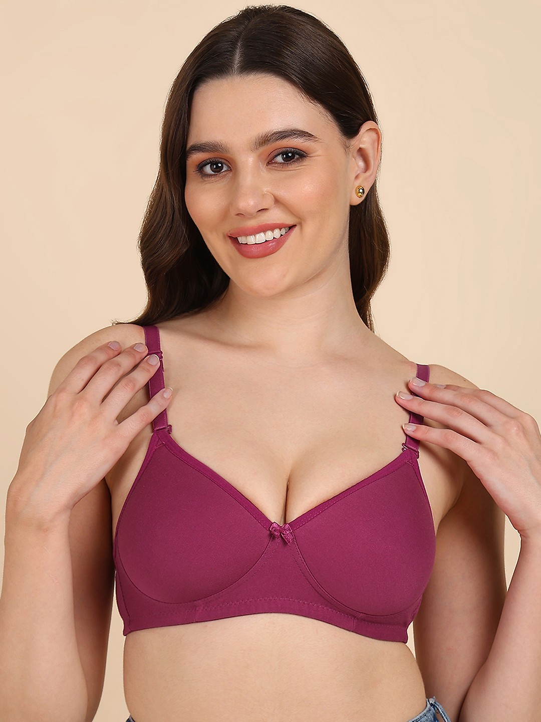 

DressBerry Medium Padded T-shirt Bra, Magenta