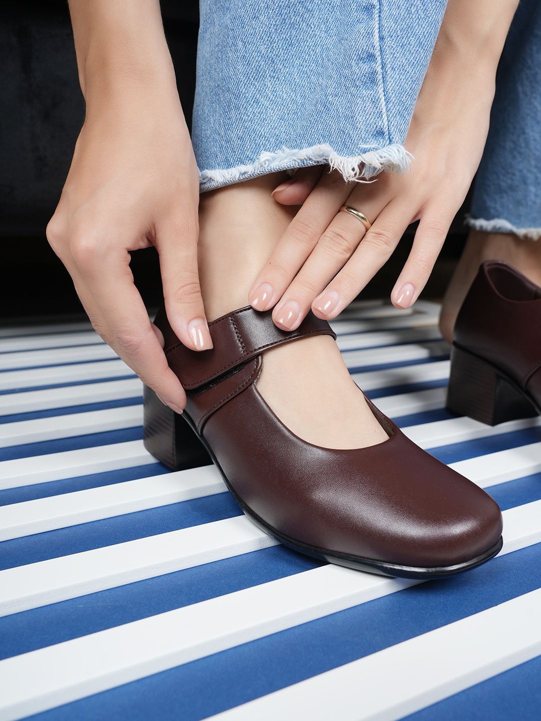 

Mast & Harbour Block Mules, Brown
