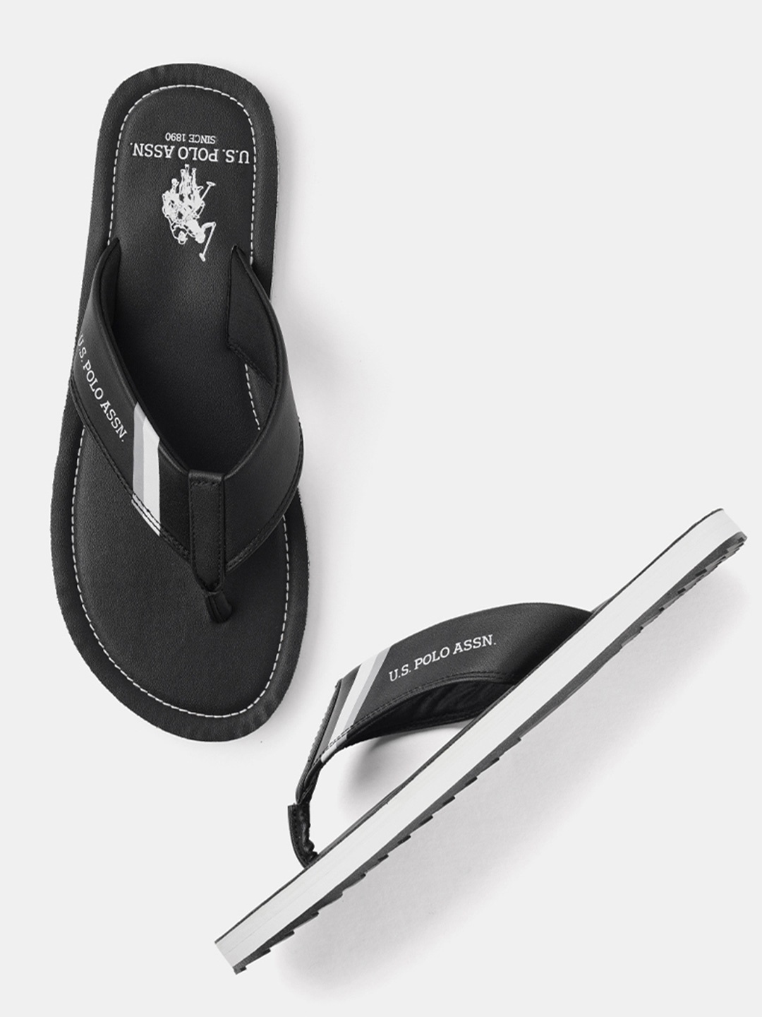

U.S. Polo Assn. PATT 3.0 Men Slippers, Black