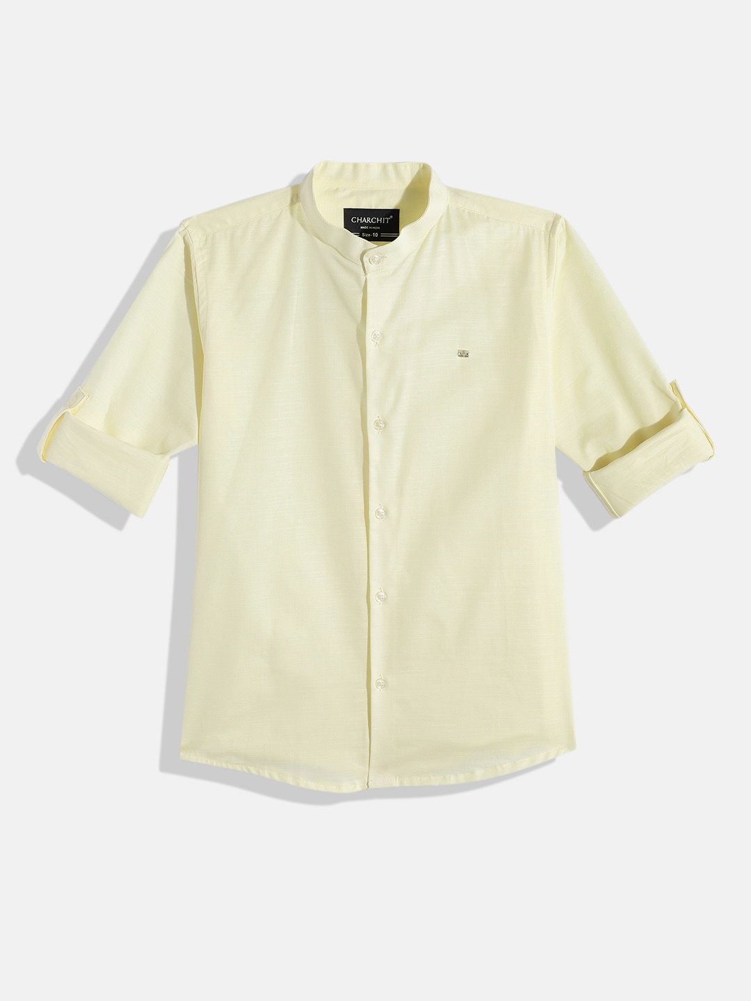 

CHARCHIT Boys Comfort Pure Cotton Casual Shirt, Yellow