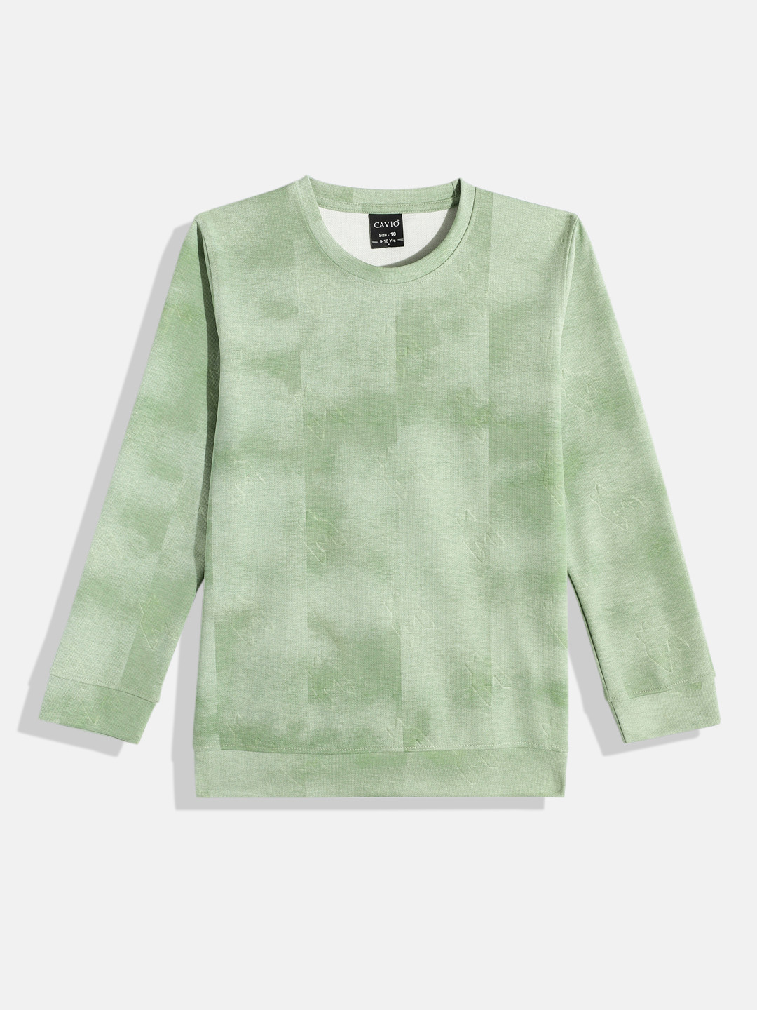 

CAVIO Boys Embossed Sweatshirt, Green